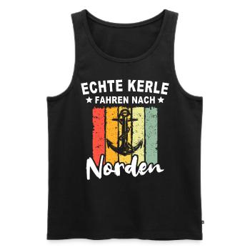 Norden Sprüche Nordener Spruch - Männer Premium Bio Tank Top - Schwarz - Vorne - AI Model Male 178 light (178cm)
