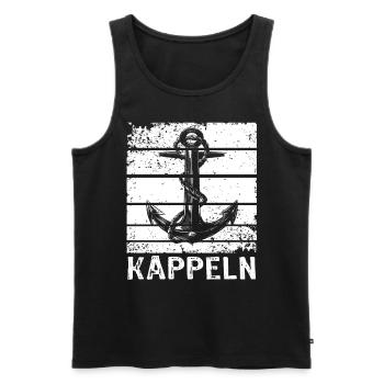 Kappeln Sprüche Kappelner Spruch - Männer Premium Bio Tank Top - Schwarz - Vorne - Michal (187cm)