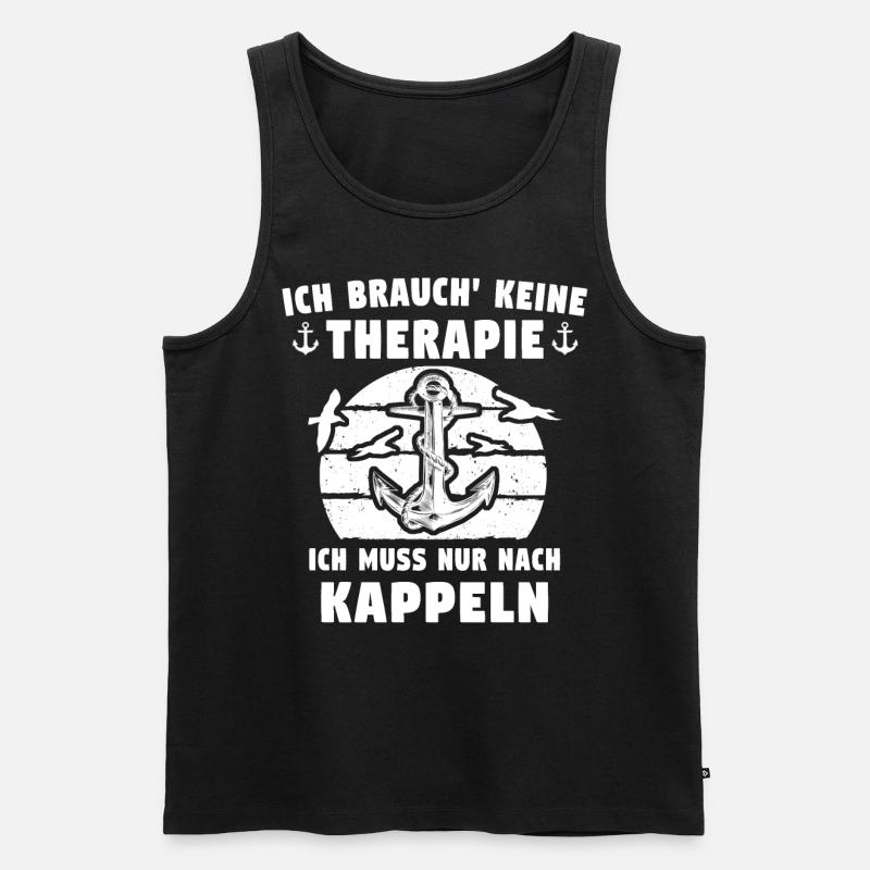 Kappeln Sprüche Kappelner - Männer Premium Bio Tank Top - Schwarz