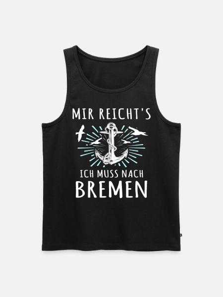 Bremen Sprüche - Männer Premium Bio Tank Top - Schwarz