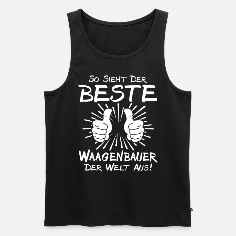 Bester Waagenbauer - Männer Premium Bio Tank Top - Schwarz