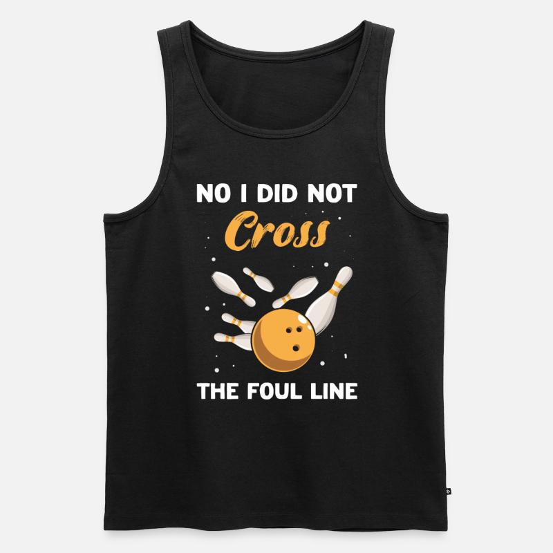 Bowling Player - Männer Premium Bio Tank Top - Schwarz