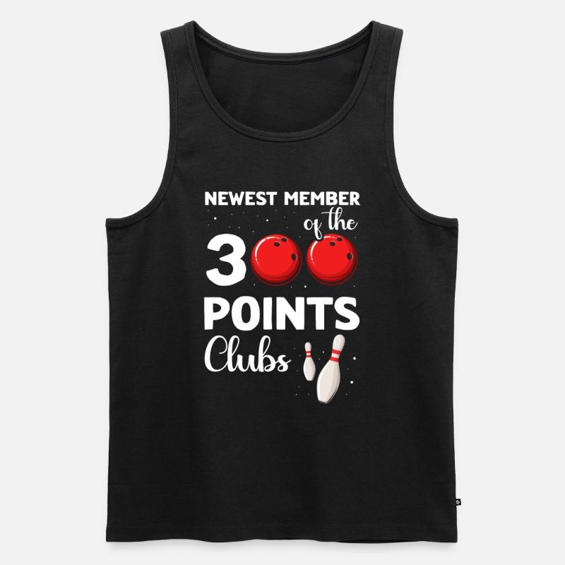 Bowling Player - Männer Premium Bio Tank Top - Schwarz