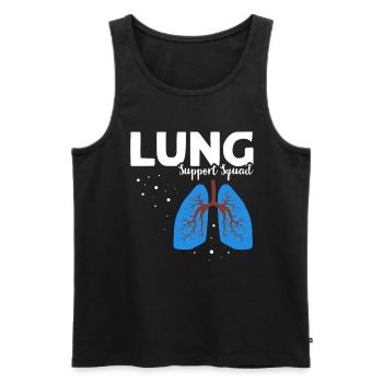 Respiratory Therapist Lung Breathing - Men's Premium Organic Tank Top - black - Front - Michal (187cm)