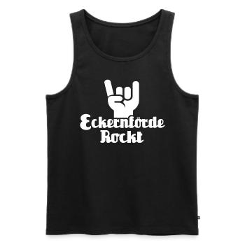 Eckernförde Sprüche - Männer Premium Bio Tank Top - Schwarz - Vorne - Michal (187cm)