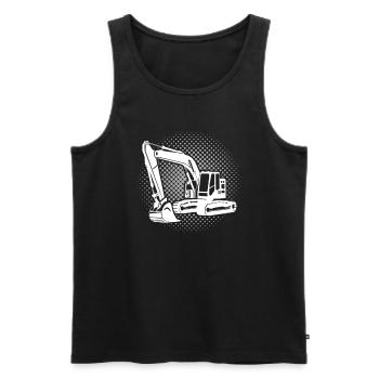 Excavator Operator Excavator - Men's Premium Organic Tank Top - black - Front - AI Model Male 178 light (178cm)