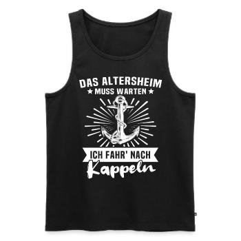 Kappeln - Männer Premium Bio Tank Top - Schwarz - Vorne - Michal (187cm)
