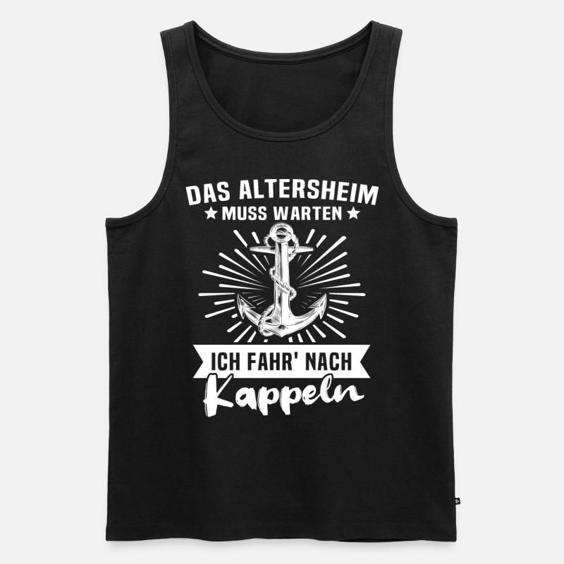 Kappeln - Männer Premium Bio Tank Top - Schwarz