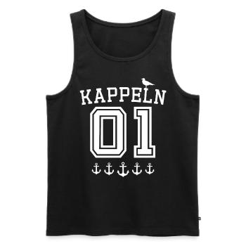 Kappeln Sprüche - Männer Premium Bio Tank Top - Schwarz - Vorne - Michal (187cm)