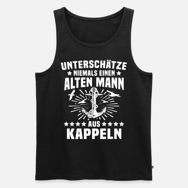 Kappeln - Männer Premium Bio Tank Top - Schwarz