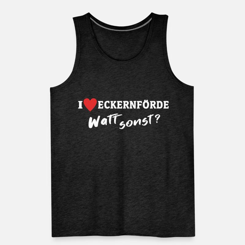 I Love Eckernförde Ich Liebe Eckernförde Männer Premium Bio Tank Top