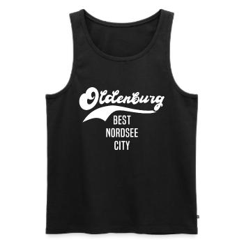 Oldenburg Oldenburger - Männer Premium Bio Tank Top - Schwarz - Vorne - AI Model Male 178 light (178cm)