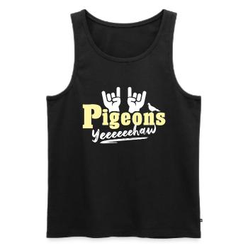 Doves - Men's Premium Organic Tank Top - black - Front - Michal (187cm)