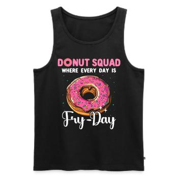 Donut Liebe Donutliebhaber - Männer Premium Bio Tank Top - Schwarz - Vorne - AI Model Male 178 light (178cm)