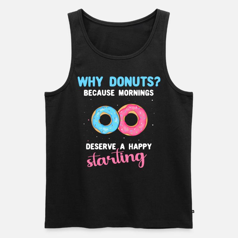 Donuts Doughnuts - Männer Premium Bio Tank Top - Schwarz