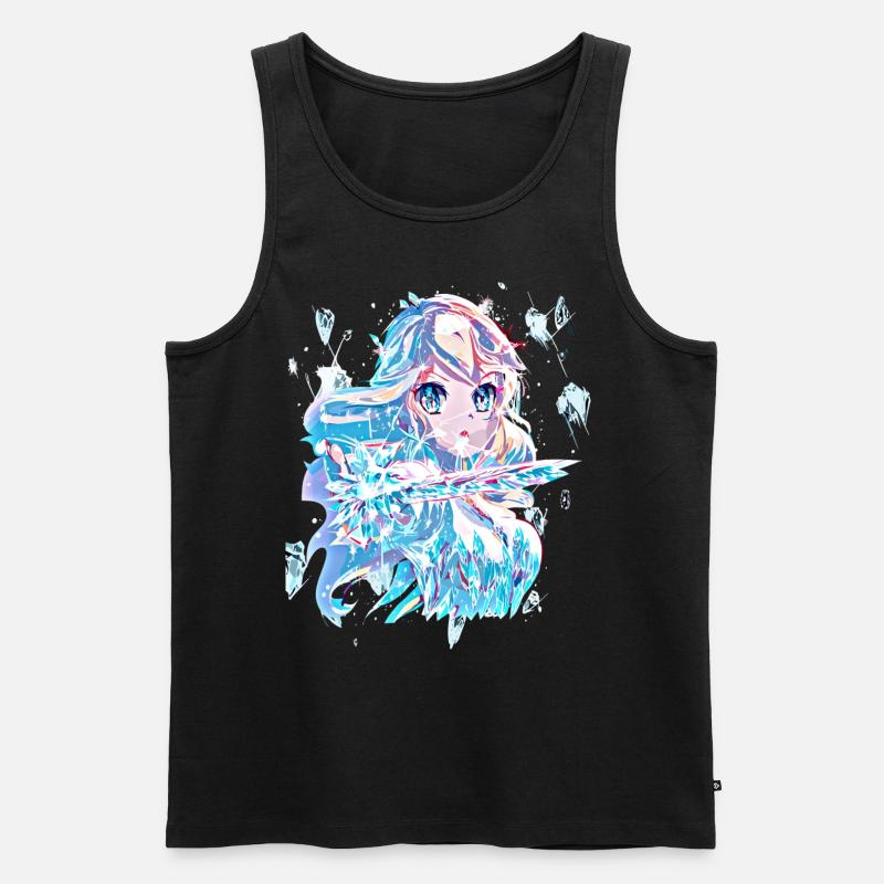 Eisprinzessin - Männer Premium Bio Tank Top - Schwarz