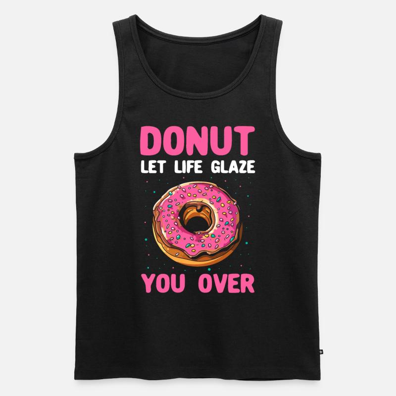 Doughnut Lover Donuts - Männer Premium Bio Tank Top - Schwarz