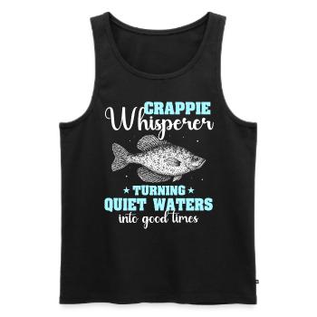 Sonnenbarsch Angeln Crappie Fishing - Männer Premium Bio Tank Top - Schwarz - Vorne - AI Model Male 178 light (178cm)