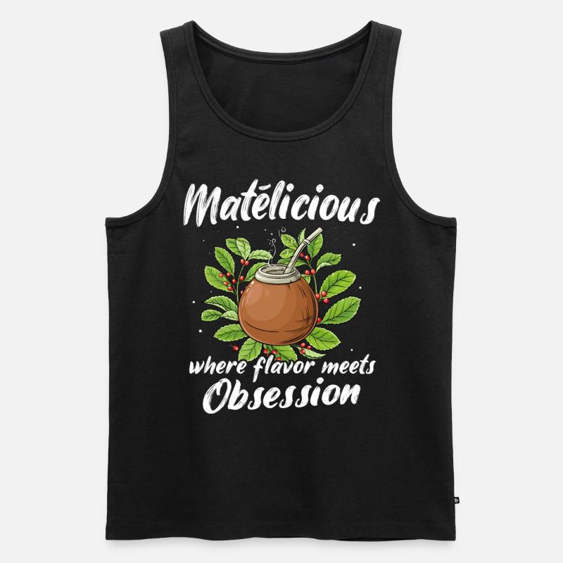 Mate Tee - Männer Premium Bio Tank Top - Schwarz