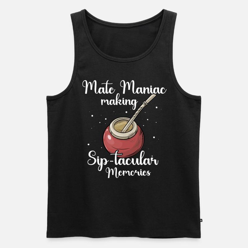 Mate Tee Sprüche - Männer Premium Bio Tank Top - Schwarz