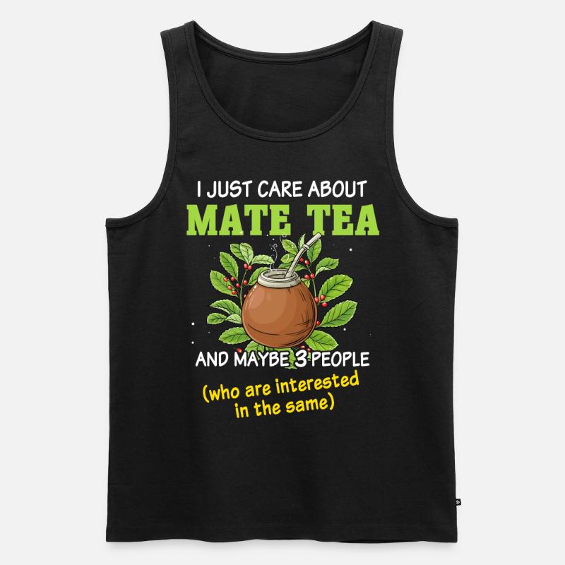 Mate Tee - Männer Premium Bio Tank Top - Schwarz