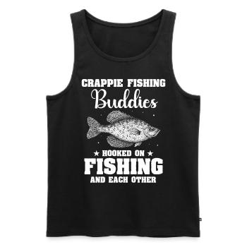 Crappie Fish - Männer Premium Bio Tank Top - Schwarz - Vorne - AI Model Male 178 light (178cm)