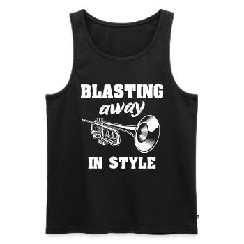 Mellophone Mellophone Player Mellophonium - Men's Premium Organic Tank Top - black - Front - Michal (187cm)
