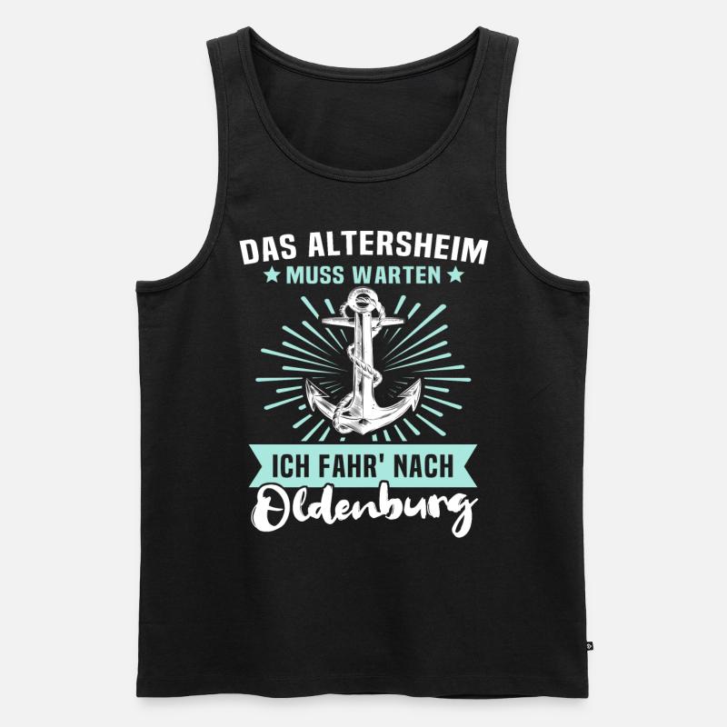 Oldenburg - Männer Premium Bio Tank Top - Schwarz