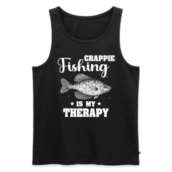 Crappie Fish - Männer Premium Bio Tank Top - Schwarz - Vorne - AI Model Male 178 light (178cm)