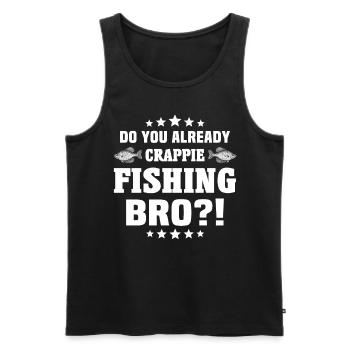 Crappie Fish - Männer Premium Bio Tank Top - Schwarz - Vorne - AI Model Male 178 light (178cm)