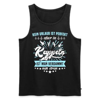 Kappeln - Männer Premium Bio Tank Top - Schwarz - Vorne - Michal (187cm)
