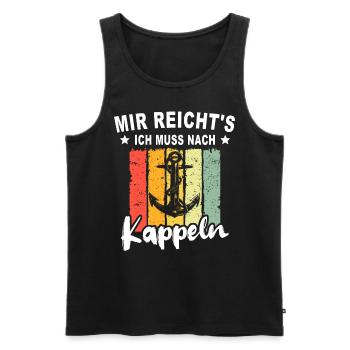 Kappeln Sprüche - Männer Premium Bio Tank Top - Schwarz - Vorne - Michal (187cm)