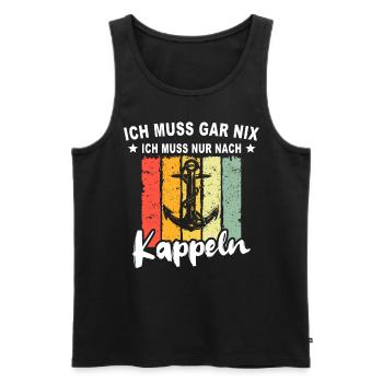 Kappeln - Männer Premium Bio Tank Top - Schwarz - Vorne - Michal (187cm)