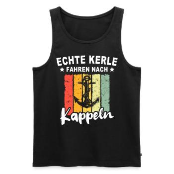Kappeln - Männer Premium Bio Tank Top - Schwarz - Vorne - Michal (187cm)