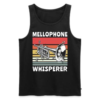 Mellophone Musician - Men's Premium Organic Tank Top - black - Front - Michal (187cm)