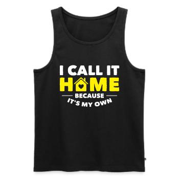 Eigenheim Hausbesitzer Hauskauf - Männer Premium Bio Tank Top - Schwarz - Vorne - AI Model Male 178 light (178cm)
