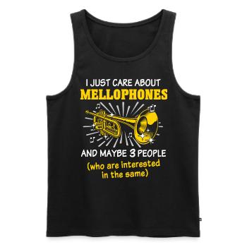 Mellophone Mellophone Player Mellophonium - Men's Premium Organic Tank Top - black - Front - Michal (187cm)