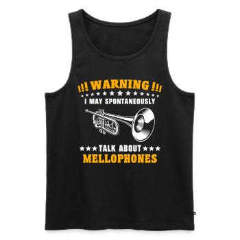 Mellophone Mellophone Player Mellophonium - Men's Premium Organic Tank Top - black - Front - Michal (187cm)