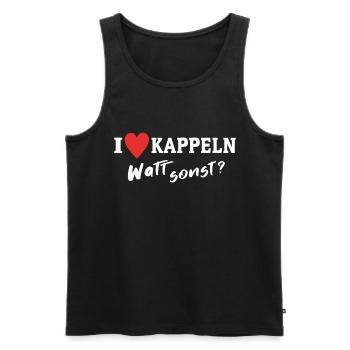 I Love Kappeln Stadt - Männer Premium Bio Tank Top - Schwarz - Vorne - Michal (187cm)