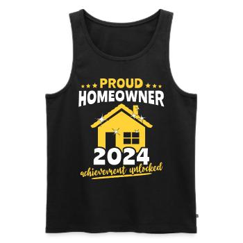 Eigenheim Hausbesitzer Hauskauf - Männer Premium Bio Tank Top - Schwarz - Vorne - AI Model Male 178 light (178cm)