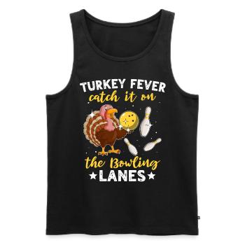 Bowler Turquie Thanksgiving - Débardeur bio Premium Homme - noir - Devant - Michal (187cm)