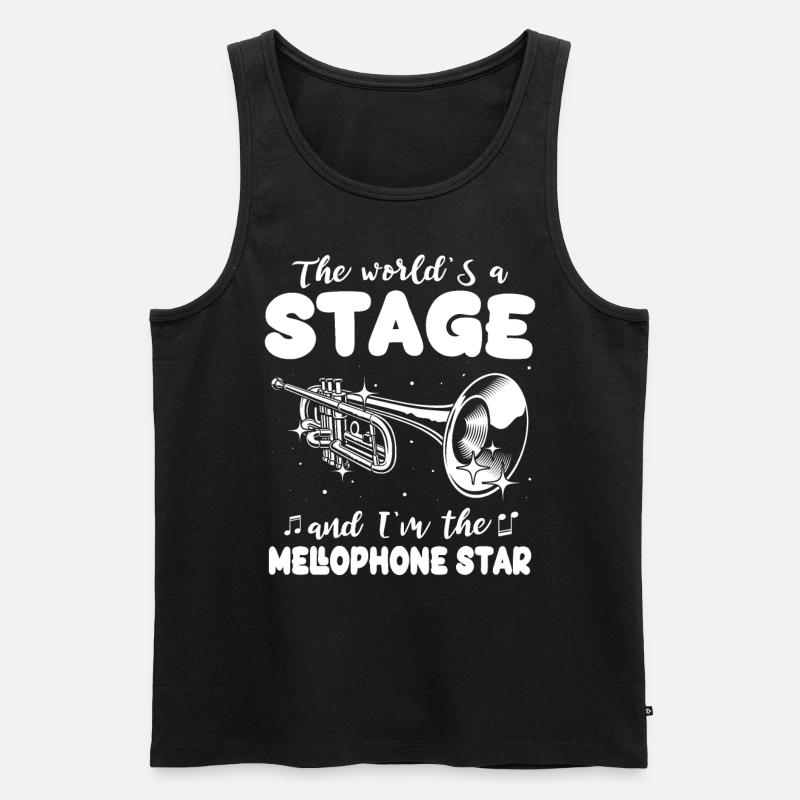 Mellophonist - Männer Premium Bio Tank Top - Schwarz