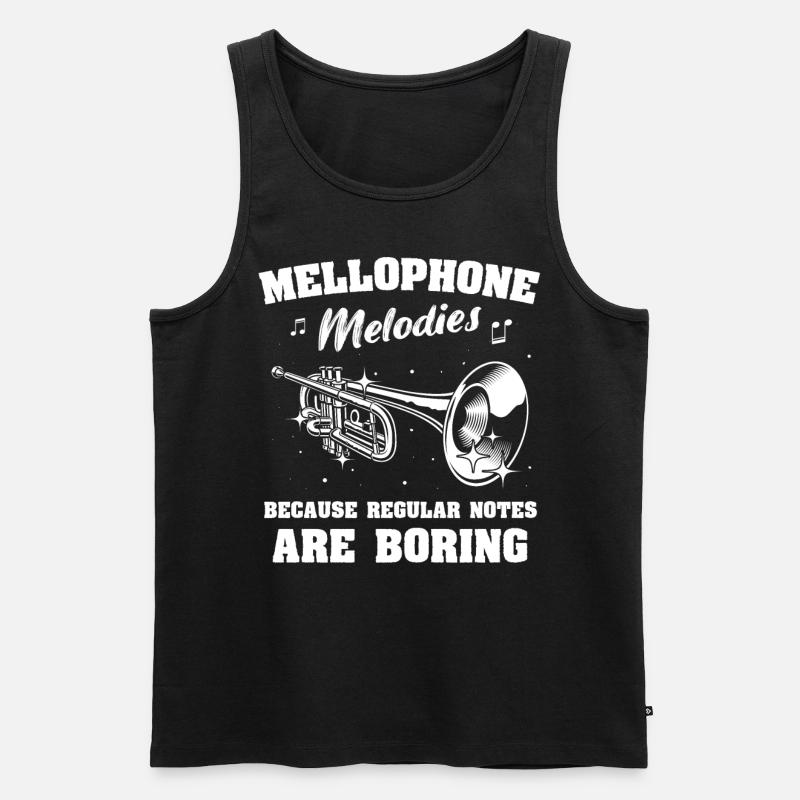 Mellophon - Männer Premium Bio Tank Top - Schwarz