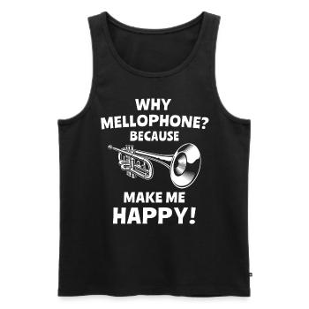 Mellophonist - Men's Premium Organic Tank Top - black - Front - Michal (187cm)