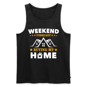 Homeowner - Men's Premium Organic Tank Top - black - Front - Michal (187cm)