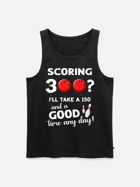 Bowler 300 Bowling - Men's Premium Organic Tank Top - black