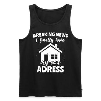 Homeowner - Men's Premium Organic Tank Top - black - Front - Michal (187cm)