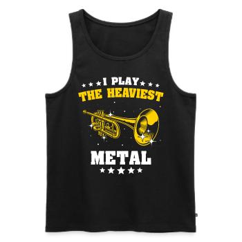 Mellophone Musician Mellophonist - Men's Premium Organic Tank Top - black - Front - Michal (187cm)