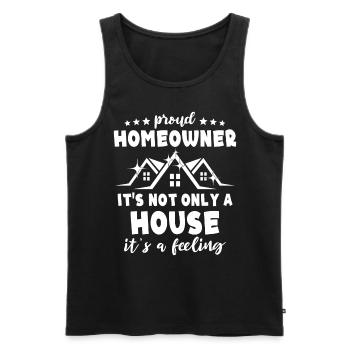 Homeowner New Home - Männer Premium Bio Tank Top - Schwarz - Vorne - Michal (187cm)