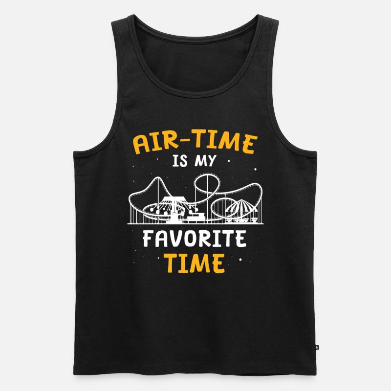 Achterbahn Roller Coaster - Männer Premium Bio Tank Top - Schwarz